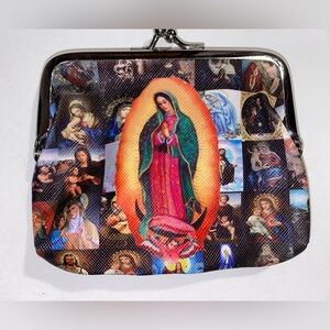 La Virgen de Guadalupe clutch coin bag